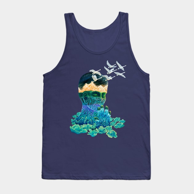 Meditation Tank Top by ruta13art